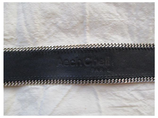 Autre Marque Geprägte Ledermanschette, Gemischt. Schwarz - Ansicht 5