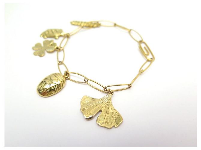BRACCIALE NUOVO AURELIE BIDERMANN AURELIE AI18BR04 MG T22 piatto d'oro - vista 2