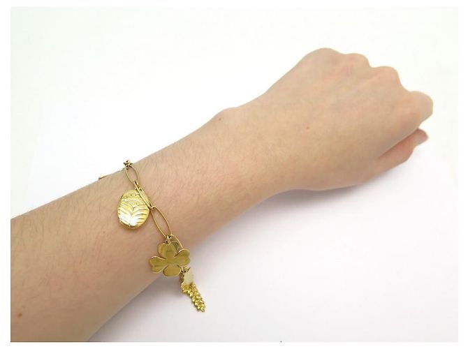 BRACCIALE NUOVO AURELIE BIDERMANN AURELIE AI18BR04 MG T22 piatto d'oro - vista 4