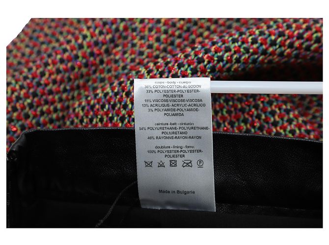 Set blazer e gonna in tweed Sandro Paris in cotone rosso - vista 6