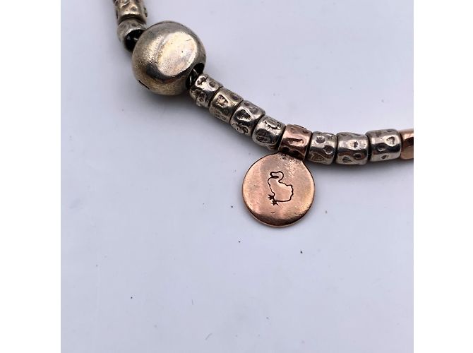 Dodo Pomellato Bracciale a ginocchiera Granelli con perline in argento 925 oro rosa - vista 4