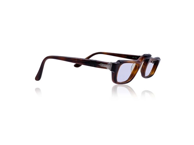 Persol Vintage Meflecto Ratti Brown Rectangle Acetate Frame 46-72 - view 2