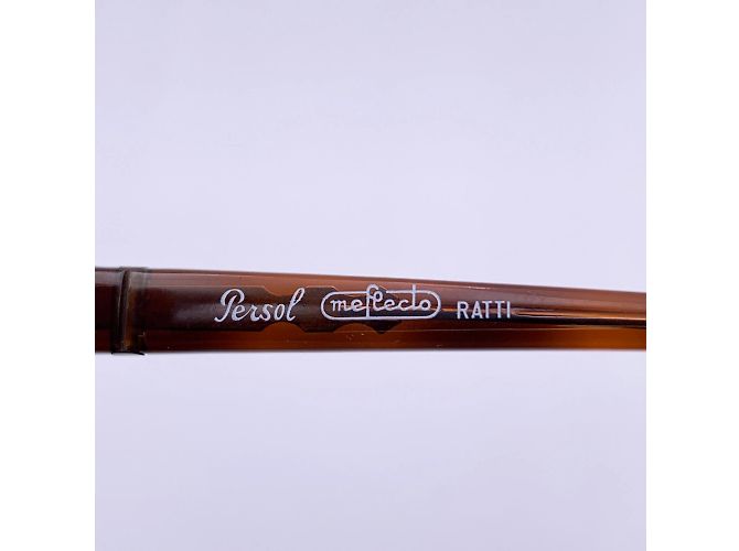Persol Vintage Meflecto Ratti Brown Rectangle Acetate Frame 46-72 - view 3