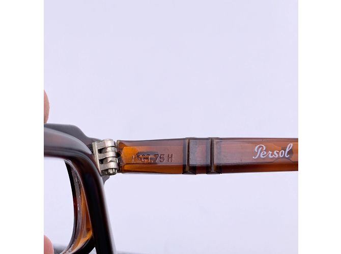 Persol Vintage Meflecto Ratti Brown Rectangle Acetate Frame 46-72 - view 4