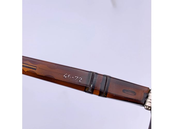 Persol Vintage Meflecto Ratti Brown Rectangle Acetate Frame 46-72 - view 5