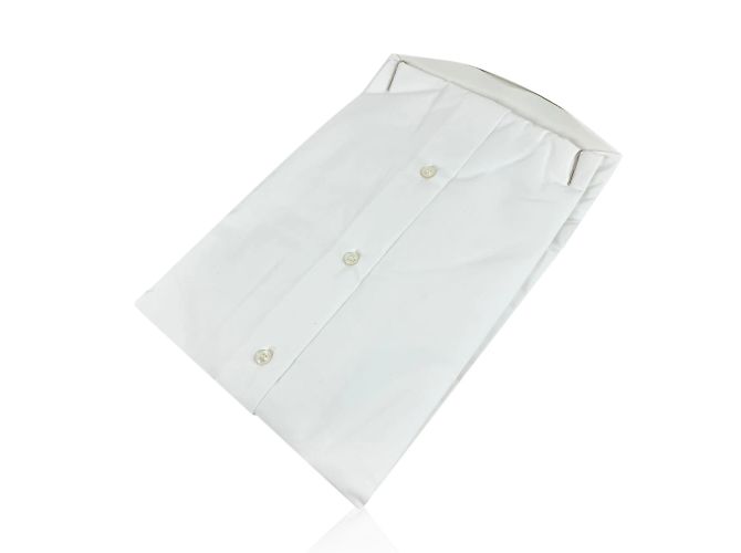 Brioni Hellweißes Langarm-Herren-Button-Down-Hemd Größe 43-17 - Ansicht 2