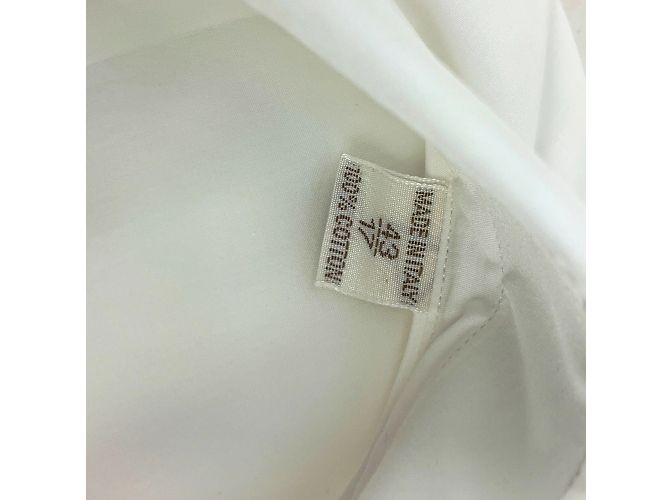 Brioni Hellweißes Langarm-Herren-Button-Down-Hemd Größe 43-17 - Ansicht 4