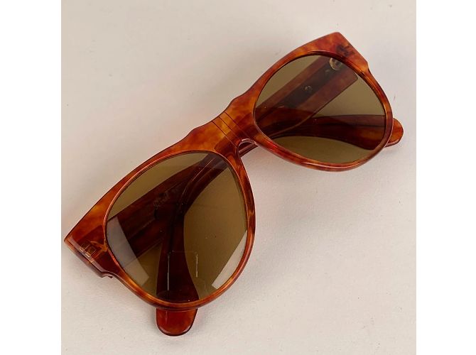 Persol Occhiali da sole Ratti Vintage Rari Marrone Menta Mod. andrea 50 - vista 6