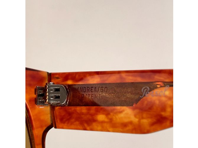Persol Occhiali da sole Ratti Vintage Rari Marrone Menta Mod. andrea 50 - vista 7