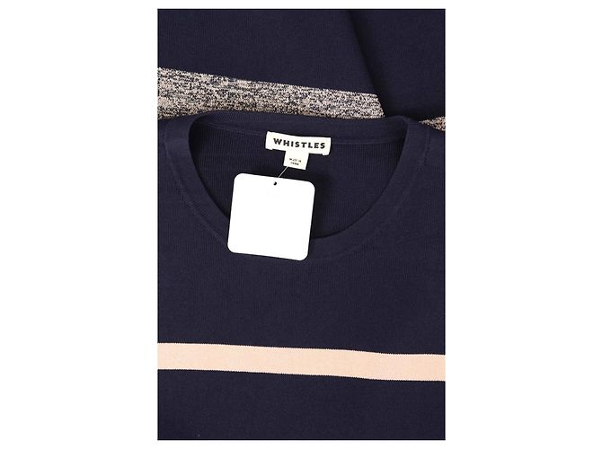 Abito a righe Whistles Blu Navy Rosa - vista 3