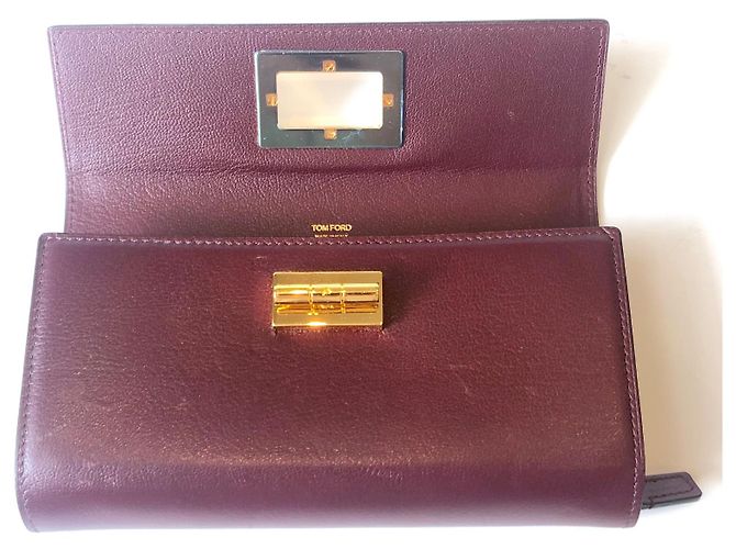 Cartera Tom Ford Natalia roja de cuero - vista 2
