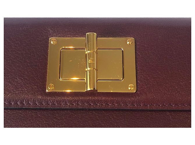 Cartera Tom Ford Natalia roja de cuero - vista 3