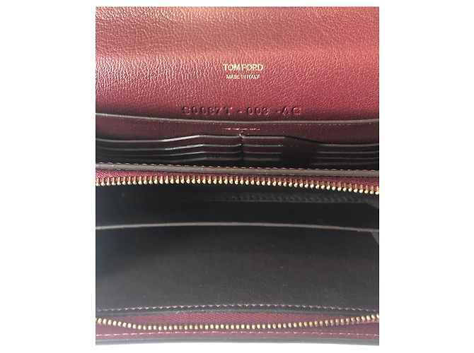 Cartera Tom Ford Natalia roja de cuero - vista 5
