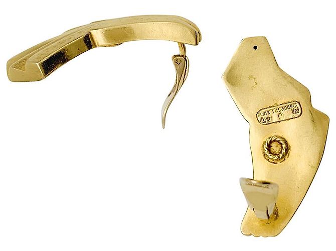 Orecchini Lalaounis "Draped" in oro giallo. - vista 3