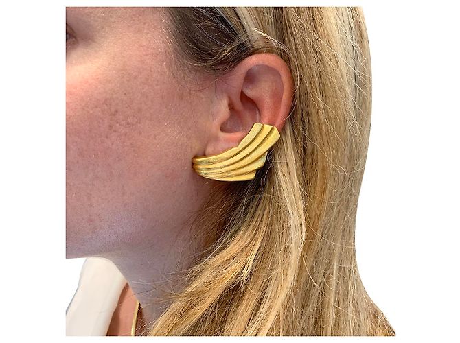 Orecchini Lalaounis "Draped" in oro giallo. - vista 6