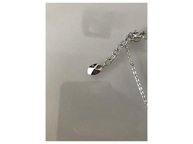 Collana Dior in acciaio argento Silver hardware - vista 3