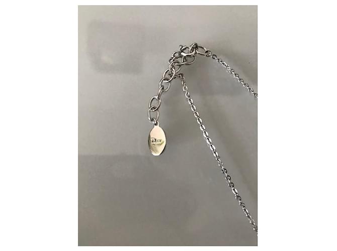 Collana Dior in acciaio argento Silver hardware - vista 4