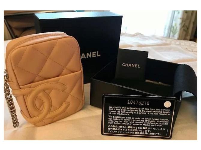 Trendy CC Chanel Estuche / Estuche / Mini Riñonera Beige Naranja - vista 3