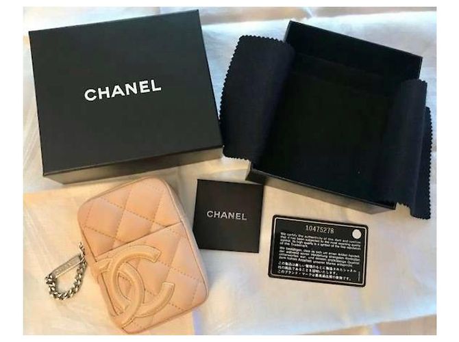 Trendy CC Chanel Estuche / Estuche / Mini Riñonera Beige Naranja - vista 5