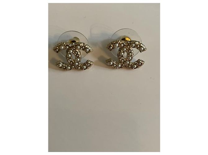 PERLEN-CHANEL-CC-OHRRINGE Golden - Ansicht 4