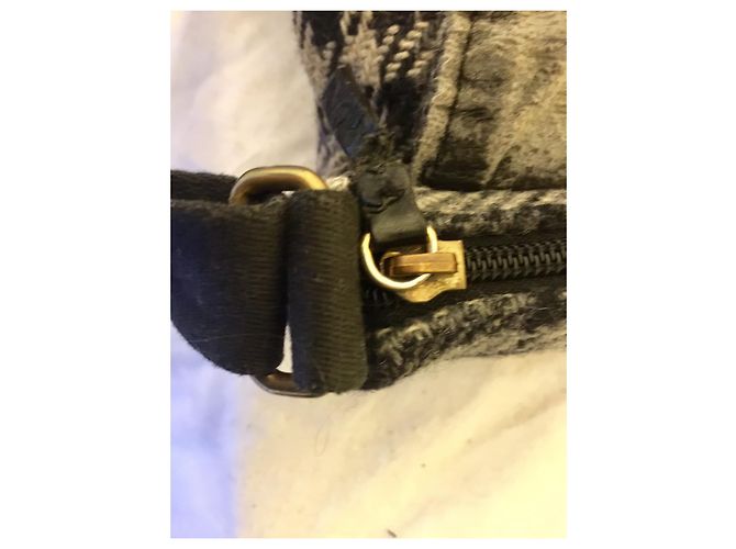 Bandolera estilo mensajero extragrande de Burberry Negro Gris Gris antracita - vista 5