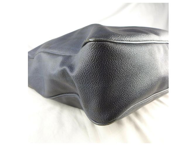Borsa da weekend Burberry blu navy in pelle e tela Blu scuro - vista 7