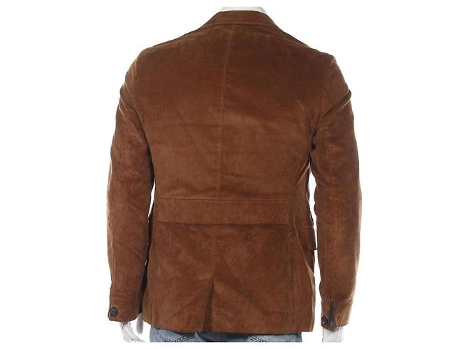 Autre Marque Giacca blazer OLIVER SPENCER in velluto a coste marrone - vista 2