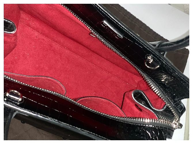 Tod's Sac Cabas, foderato T M, Pelle di tartaruga Nero - vista 6