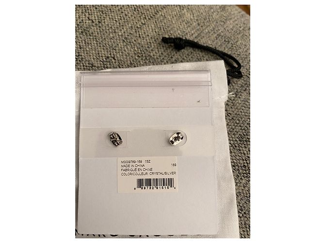 Pendientes Marc Jacobs de acero plata Hardware de plata - vista 3
