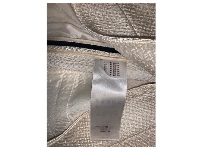 Calça Louis Vuitton em Viscose Creme e Preto Cru - vista 5