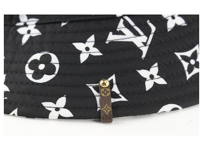 Bucket Louis Vuitton Weiß x schwarze Monogramm-Eimer-Hut-Fischer-Kappe - Ansicht 2