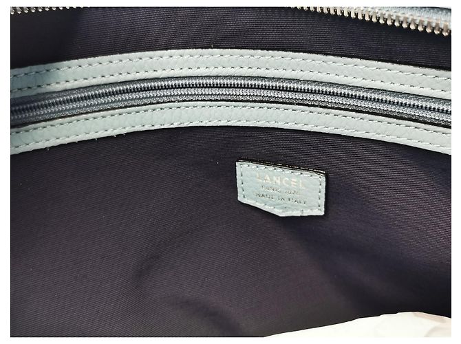 Borsa tote Lancel grande in pelle blu - vista 13