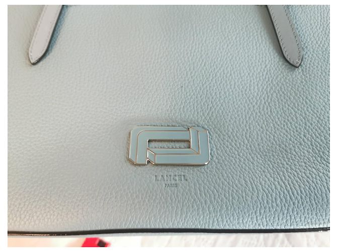 Borsa tote Lancel grande in pelle blu - vista 16