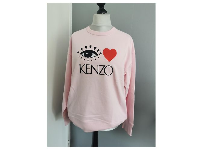 Sudadera rosa Kenzo Eye Love de algodón XL Negro Roja - vista 13