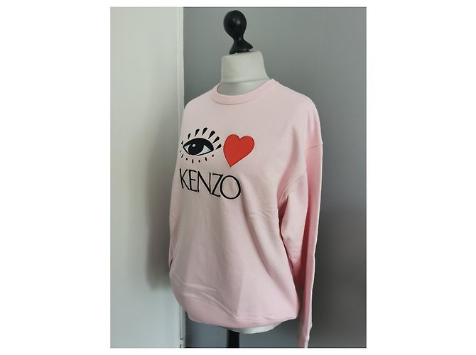 Sudadera rosa Kenzo Eye Love de algodón XL Negro Roja - vista 14