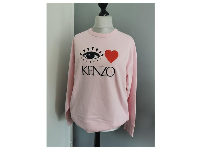 Sudadera rosa Kenzo Eye Love de algodón XL Negro Roja - vista 3