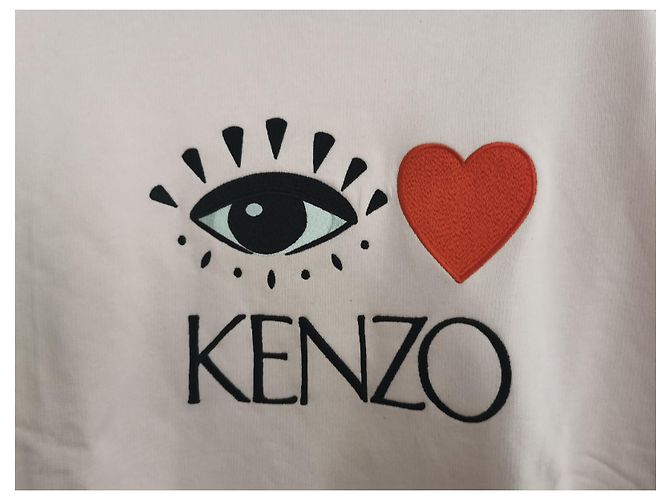 Sudadera rosa Kenzo Eye Love de algodón XL Negro Roja - vista 4