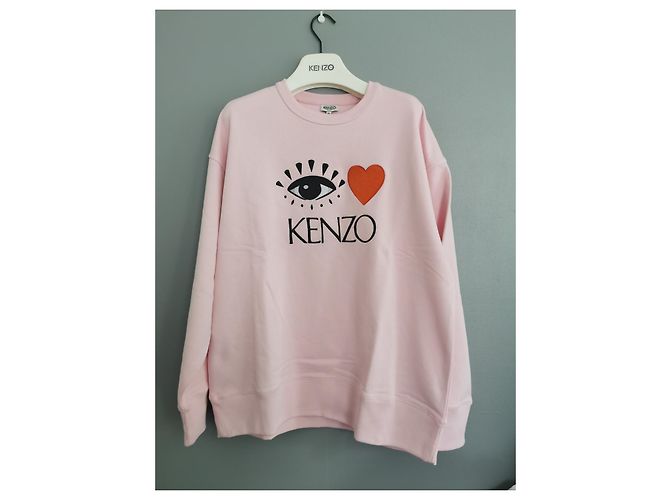 Sudadera rosa Kenzo Eye Love de algodón XL Negro Roja - vista 6