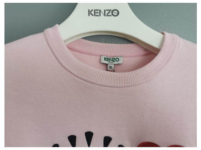 Sudadera rosa Kenzo Eye Love de algodón XL Negro Roja - vista 7