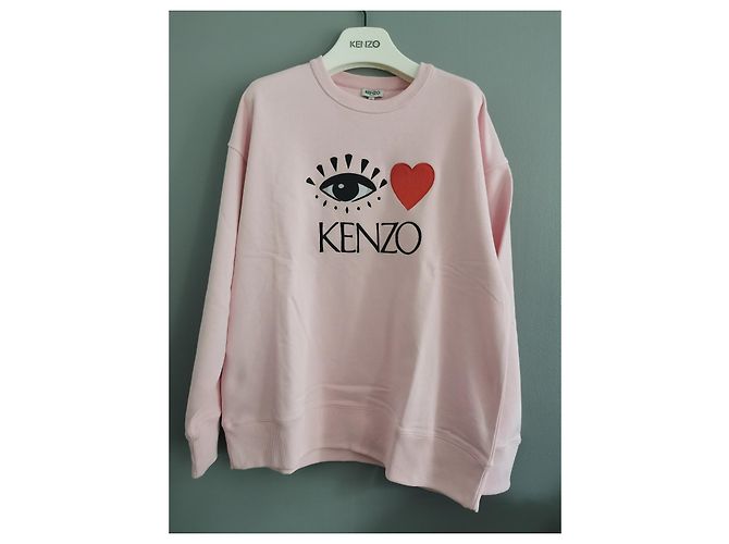 Sudadera rosa Kenzo Eye Love de algodón XL Negro Roja - vista 8