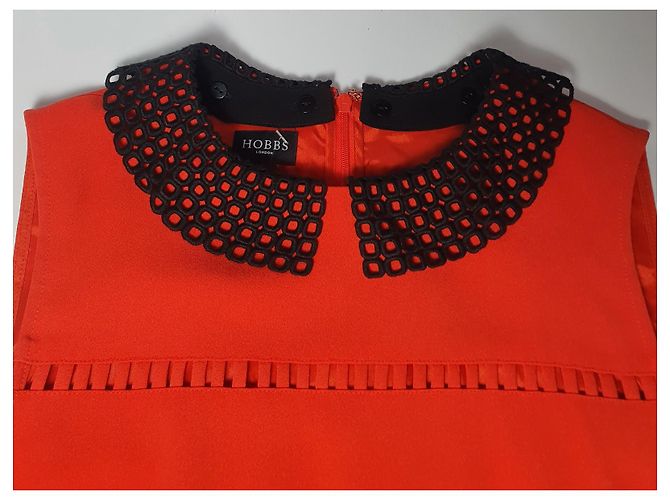 Hobbs Kleid Orange Schwarz - Ansicht 5