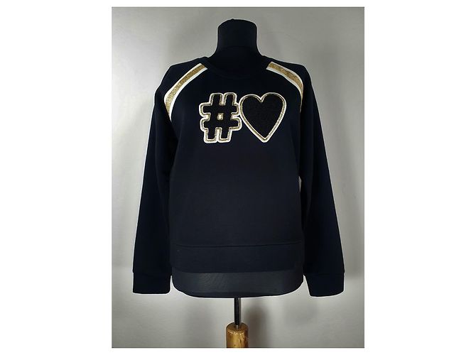 Maje Tokyo Neopren-Sweatshirt schwarz und mehrfarbig Mehrfarben - Ansicht 2