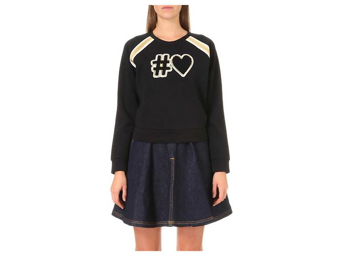 Maje Tokyo Neopren-Sweatshirt schwarz und mehrfarbig Mehrfarben - Ansicht 7