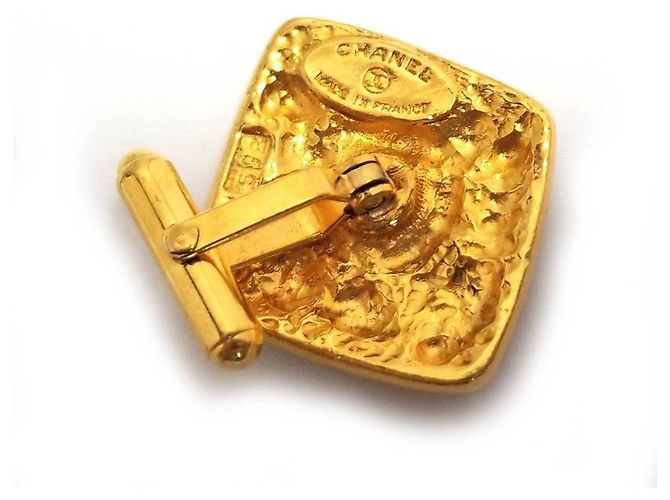 [Usato] Gemelli Chanel GP Gold Coco Mark Gemelli antichi Gemelli Bottone Diamante Uomo Uomo CHANEL D'oro - vista 3