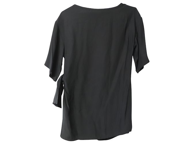 Roberto Cavalli Bluse mit Schnallendetail aus schwarzer Seide - Ansicht 5