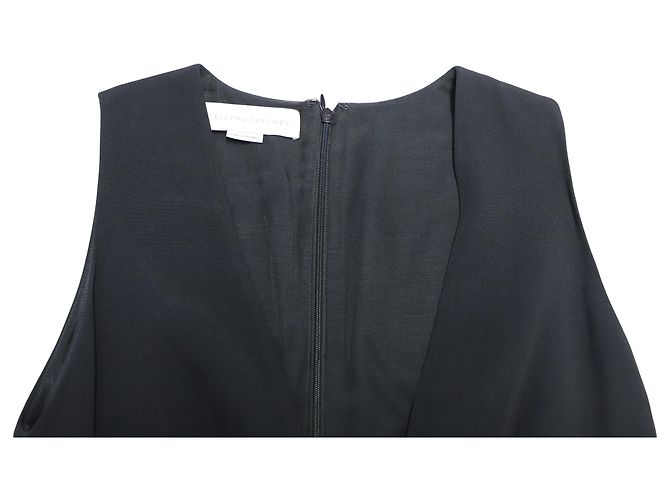 Stella Mc Cartney Mini abito Stella McCartney in viscosa nera con scollo profondo Nero - vista 6