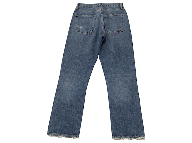 Vaqueros Agolde Riley Straight Leg de algodón azul oscuro - vista 2