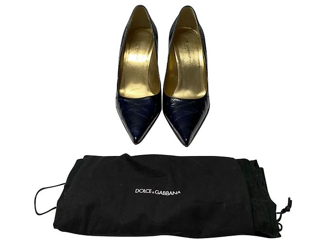 Dolce & Gabbana Cardinale 60 Pumps aus schwarzem Aalleder - Ansicht 8