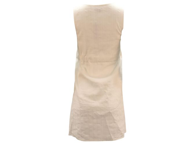 Vestido Theory Alfa en Lino Blanco - vista 2