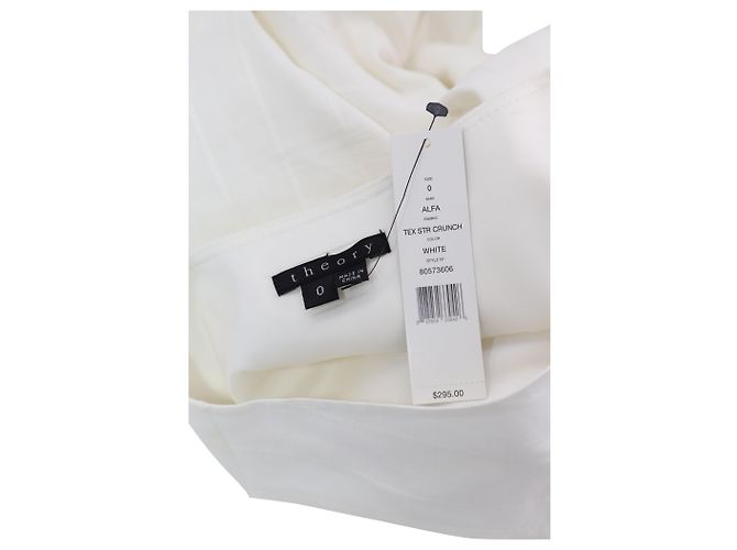 Vestido Theory Alfa en Lino Blanco - vista 4